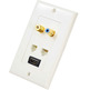 Placa de pared HDMI/RJ45/RCA/Coaxial